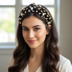 Velvet Rhinestones Headband  NWT